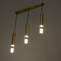 Светильник BayerLux Подвес BayerLuxной "Гелла" 3хLED 18Вт 4000К латунь 50х4х30-180см
