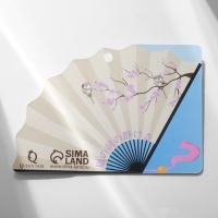 Серьги &laquo;Япония&raquo; сакура и овалы, цветные в серебре