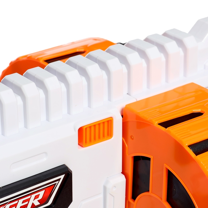 Бластер «Fast»,стреляет мягкими пулями, работает от батареек Бластер «Fast»,стреляет мягкими пулями, работает от батареек