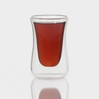 Стакан стеклянный с двойными стенками &laquo;Дуо&raquo;, 70 мл, 6&times;6&times;9 см