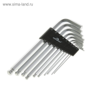 Набор шестигранников  "СЕРВИС КЛЮЧ", Proffi, 10 пр., удлиненные, с шаром