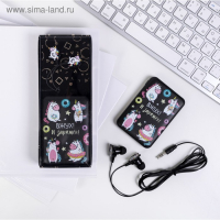 Набор наушники вакуумные и внешний аккумулятор 5000 mAh &laquo;Единорог&raquo;
