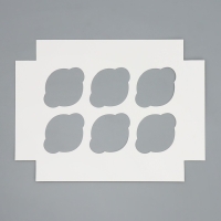 Коробка для капкейков складная с двусторонним нанесением &laquo;Снегири&raquo;, 25 х 17 х 10 см, Новый год