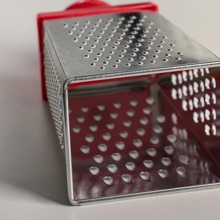 Тёрка &laquo;Комфорт&raquo;, 4 грани, с круглой ручкой, 11&times;8,5&times;23 см, цвет МИКС