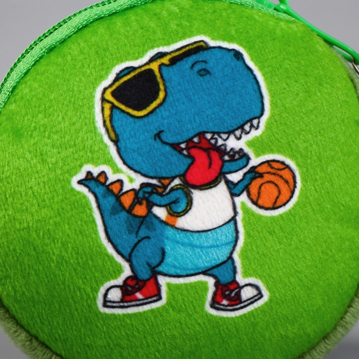 Кошелёк детский для мальчика в шоубоксе &laquo;Динозаврик&raquo;, плюш, цвет МИКС