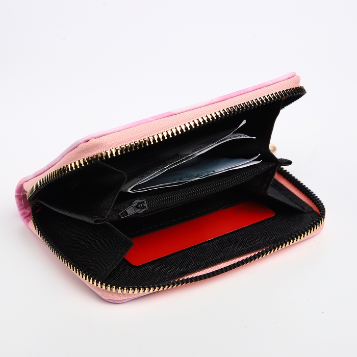 Кошелёк детский на молнии &laquo;Выбражулька&raquo;, цвет розовый