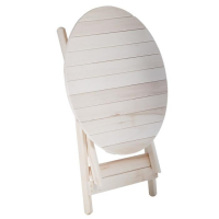Стол складной, 80&times;80&times;75см, из липы, круглый