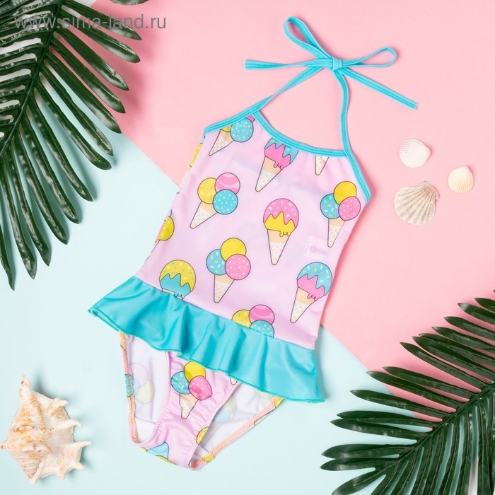 Купальник для девочки KAFTAN &laquo;Мороженки&raquo;, рост 110-116 см (32), цвет розовый