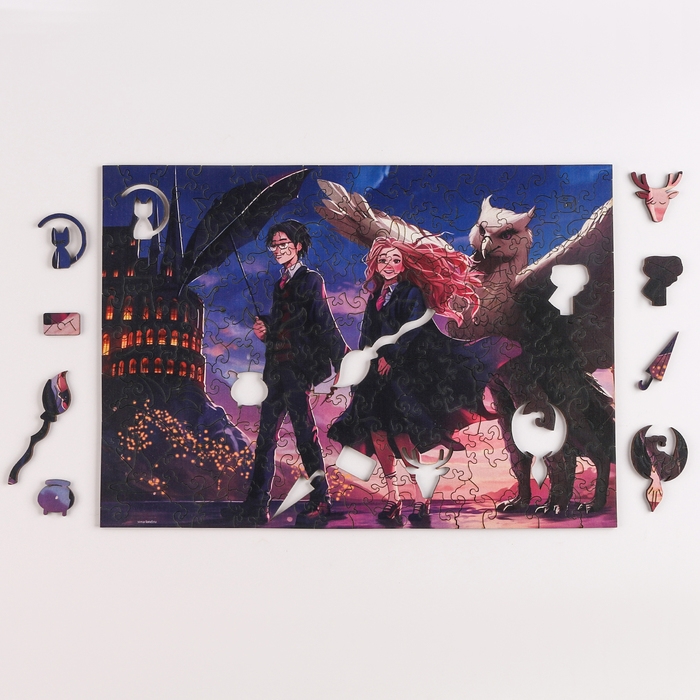 Пазл деревянный фигурный «Волшебная школа», 175 элементов Пазл деревянный фигурный «Волшебная школа», 175 элементов