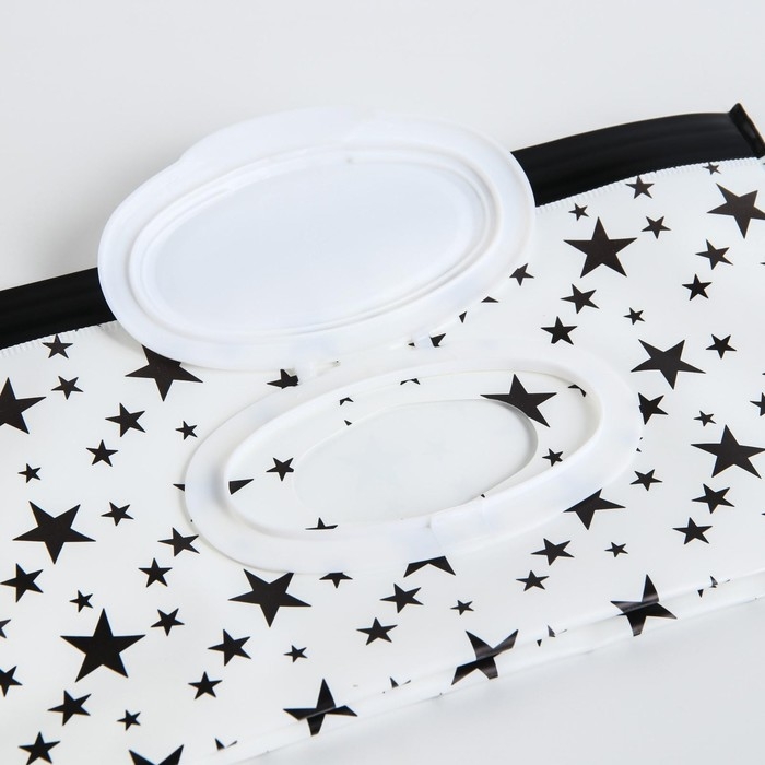 Контейнер для салфеток с петелькой &laquo;Звезды на белом&raquo;, цвет МИКС