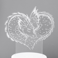 Светильник "Драконы" LED RGB от сети 14,2х9,5х14,1 см