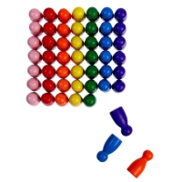 Набор фигурок для изучения счёта &laquo;Пешки&raquo; 50 шт. МИКС