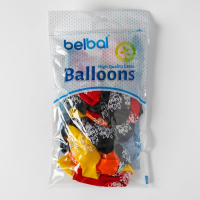 Шар латексный 14" &laquo;С днём рождения тебя. Яркий&raquo;, шелкография, кристалл, набор 25 шт., МИКС