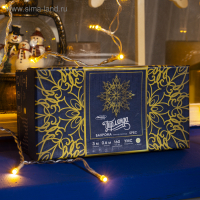 Гирлянда &laquo;Бахрома&raquo; 3 &times; 0.6 м, IP44, УМС, прозрачная нить, 160 SMD-LED, свечение тёплое белое, 220 В