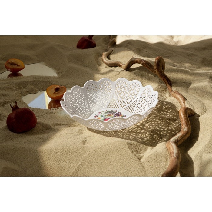 Ваза для хлеба и фруктов &laquo;Кубань. Сердце&raquo;, d=22 см, цвет МИКС