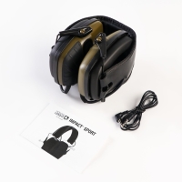 Тактические наушники для стрельбы с активным шумоподавлением