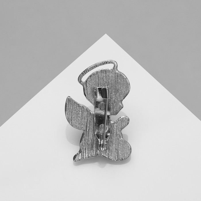 Брошь-оберег &laquo;На счастье малышу&raquo;, цветная в серебре