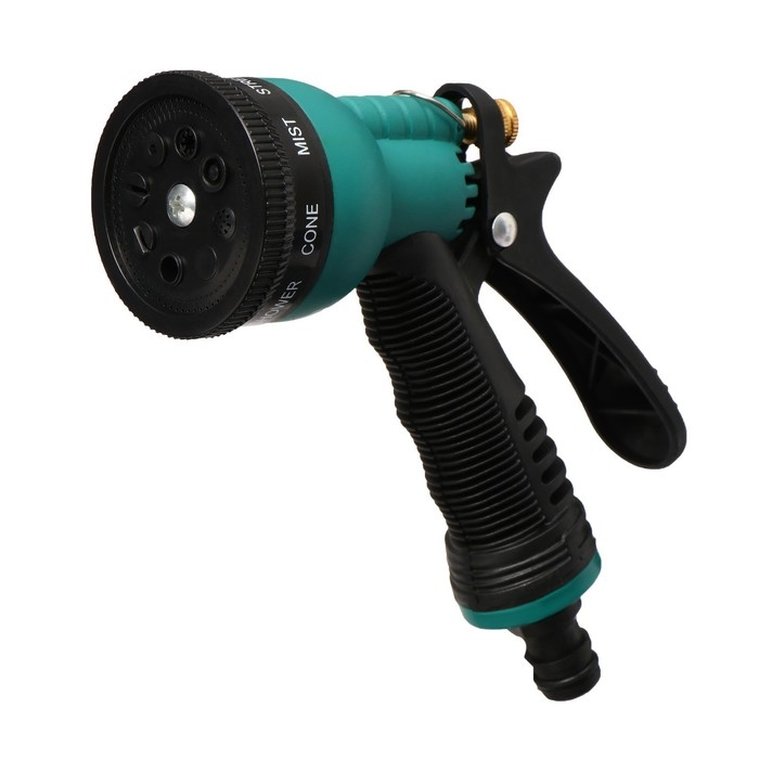 Пистолет для полива, 8 режимов, быстросъёмное соединение, pр&minus;пластик, Greengo