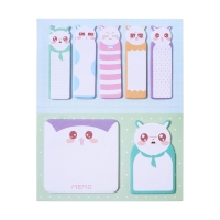 Блок-закладки с липким краем из бумаги, 20л*7 цветов, 57*17мм, 60*60 мм, 57*36мм, Котятки Блок-закладки с липким краем из бумаги, 20л*7 цветов, 57*17мм, 60*60 мм, 57*36мм, Котятки