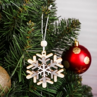 Подвеска новогодняя «Праздничная снежинка» Подвеска новогодняя «Праздничная снежинка»