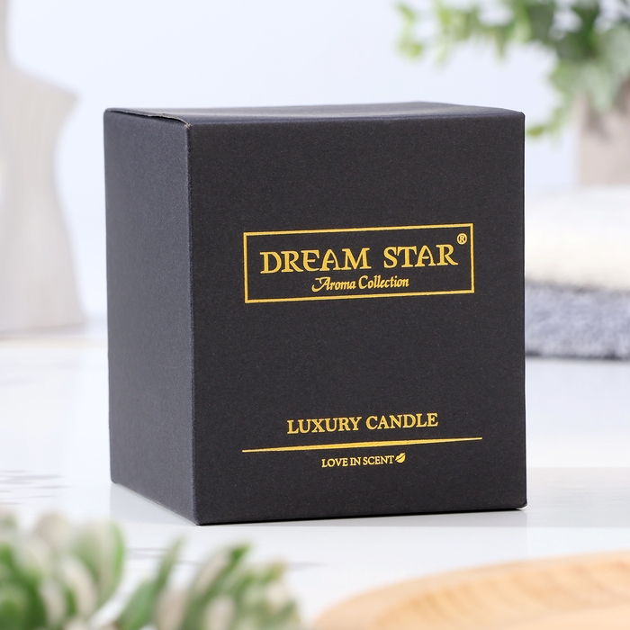 Свеча ароматическая в стакане "Dream Star", сливочно-ванильная, 7х8 см