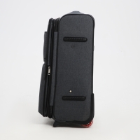 Чемодан средний 52 л (M), отдел на молнии, кодовый замок, с расширением, цвет серый