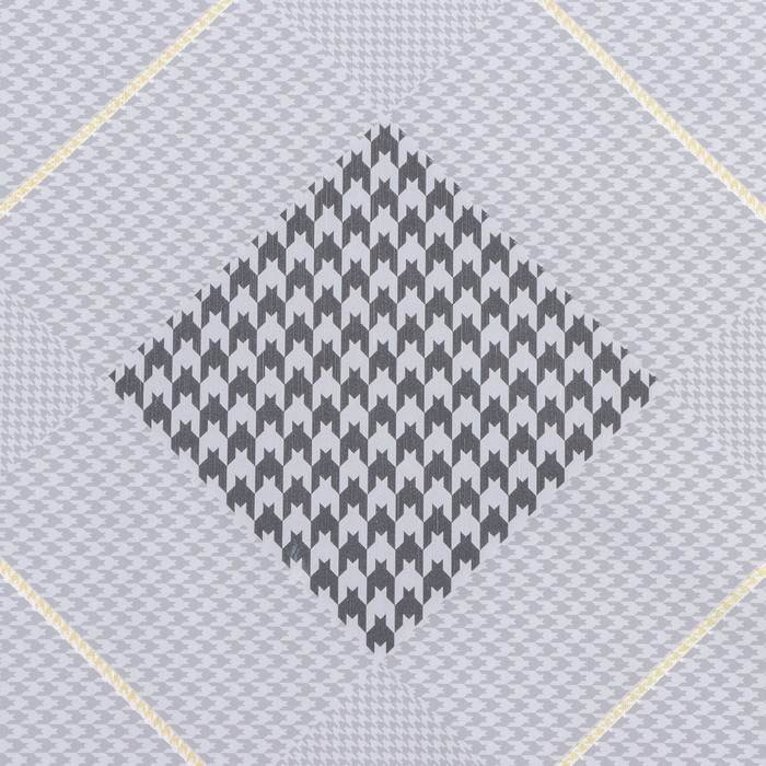 Клеёнка на стол &laquo;Гусиная лапка&raquo;, на тканевой основе, рулон 20 метров, ширина 137 см