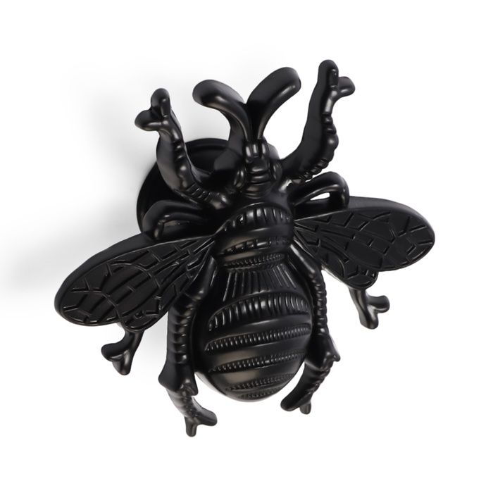 Ручка-кнопка CAPPIO PRO "Жук" 59 x 56  мм, цвет черный