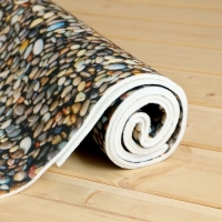 Лежак для бани с принтом "Галька" 150х50 см Лежак для бани с принтом "Галька" 150х50 см