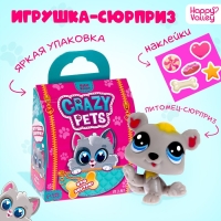 Игрушка-сюрприз Crazy Pets, с наклейками Игрушка-сюрприз Crazy Pets, с наклейками