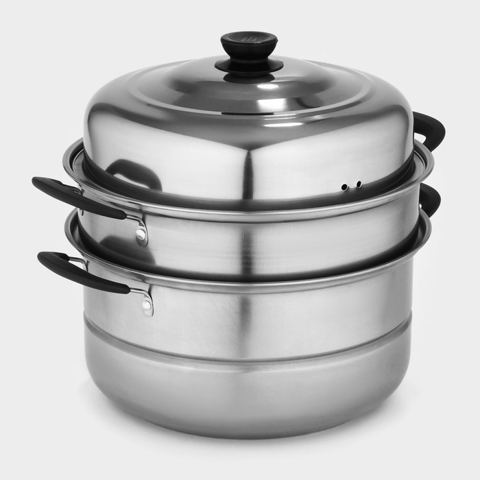 Пароварка из нержавеющей стали &laquo;Дари&raquo;, d=26 см, 2 уровня