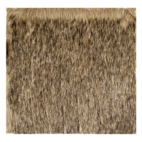 Лоскут для рукоделия, 50 &times; 50 см, мех длинноворсовой на трикотажной основе, цвет меланж