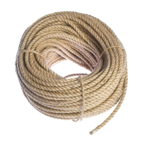 Канат пеньковый кручёный 12 мм, бухта (90 м) Канат пеньковый кручёный 12 мм, бухта (90 м)
