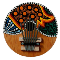 Сувенирный музыкальный инструмент "Калимба круглая" 15х14,5х8 см Сувенирный музыкальный инструмент "Калимба круглая" 15х14,5х8 см