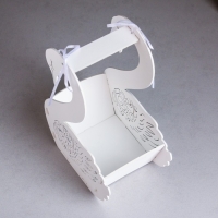 Кашпо деревянное "Лебедь", 17,5х11х24,5 см,дуб, белый Кашпо деревянное "Лебедь", 17,5х11х24,5 см,дуб, белый