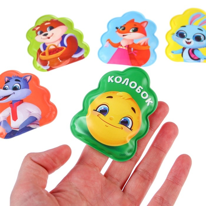 Игрушки для ванны по мотивам сказки &laquo;Колобок&raquo; книжка и пальчиковый театр, Крошка Я