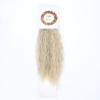 Хвост накладной, волнистый волос, на резинке, 60 см, 100 гр, цвет холодный блонд(#SHT88В)