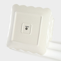 Этажёрка Фруктовница Доляна &laquo;Сьюзен&raquo;, 3 яруса, 14,5/20/24,5 см, фарфор, цвет белый