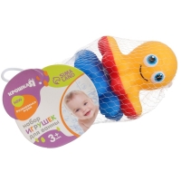 Набор резиновых игрушек для ванны &laquo;Осьминоги&raquo;, с пищалкой, 2 шт, Крошка Я