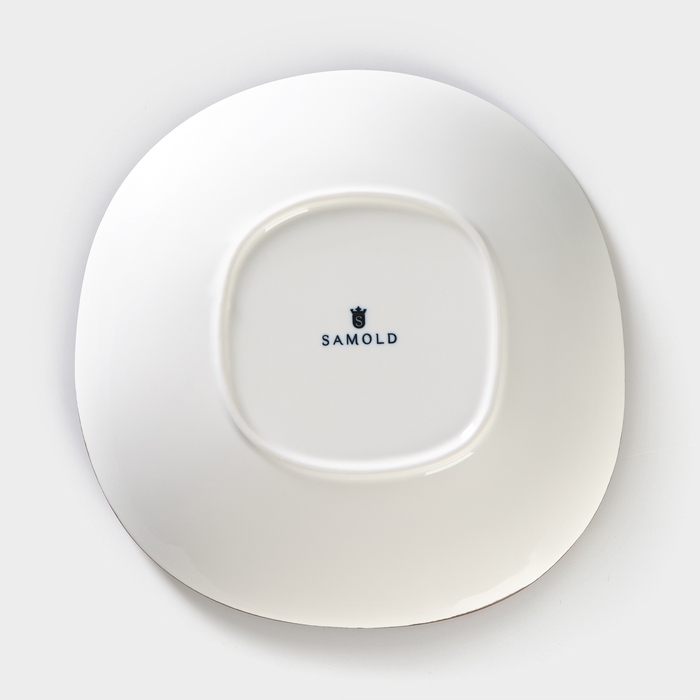 Тарелка глубокая фарфоровая Samold &laquo;Хорека Графит&raquo;, 750 мл, d=21 см