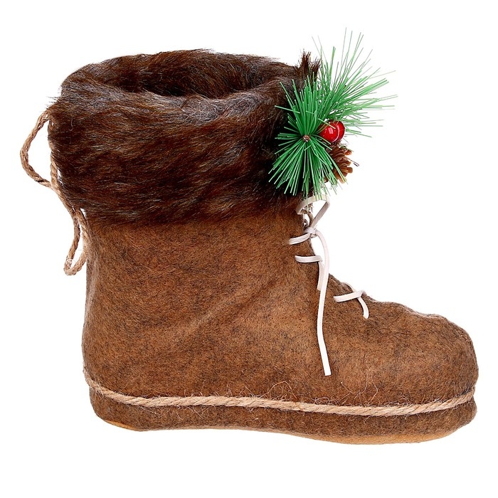 Конфетница &laquo;Сапожок&raquo;, на шнурках