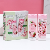 Подарочный набор косметики &laquo;Расцветай!&raquo;, гель для душа и шампунь для волос, 2 х 250 мл, ЧИСТОЕ СЧАСТЬЕ