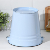 Ведро эмалированное, 12 л, с крышкой, цвет голубой Ведро эмалированное, 12 л, с крышкой, цвет голубой