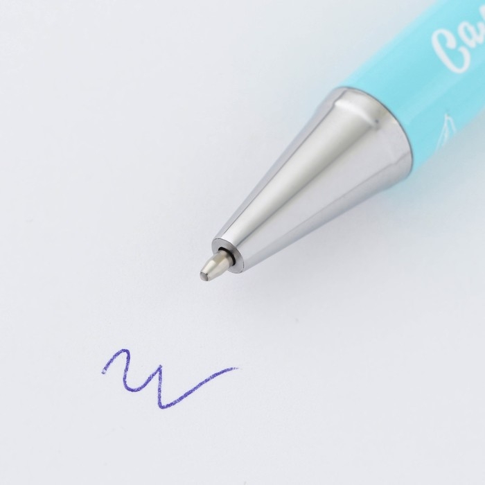 Ручка шариковая на открытке металл, 1 мм &laquo;Прекрасный день 8 марта&raquo;