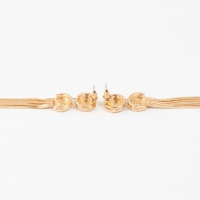 Серьги висячие &laquo;Водопад&raquo; айва, цвет золото, 10см