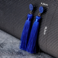 Серьги &laquo;Кисти&raquo; гармония, цвет синий L кисти 9,5см