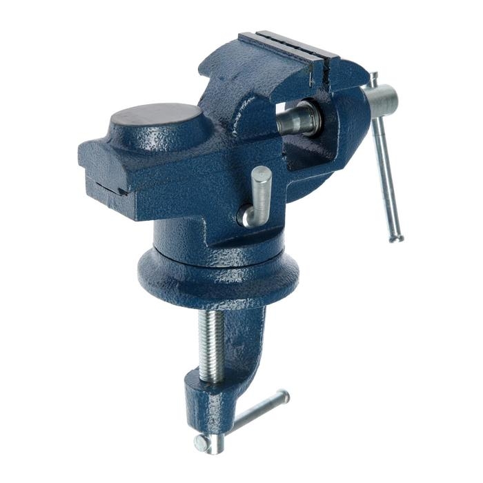 Тиски слесарные Тиски слесарные "СИБРТЕХ", настольные, поворотные, ширина рабочих губок 50 мм, наковальня