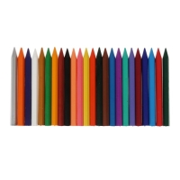 Мелки восковые 24 цвета ZOO, шестигранные Мелки восковые 24 цвета ZOO, шестигранные