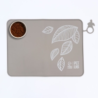 Коврик силиконовый под миску, 40 х 30 см, серый Коврик силиконовый под миску, 40 х 30 см, серый