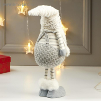 Кукла интерьерная "Дедушка нарядный в белом колпаке" 48х11х17 см